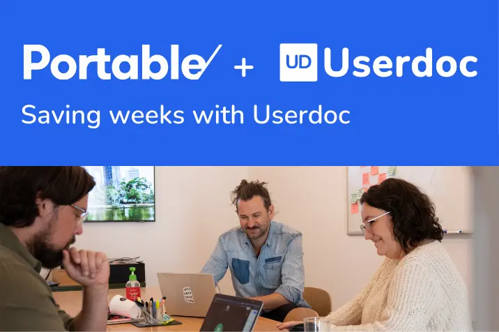 Case Study: Portable saves weeks with Userdoc