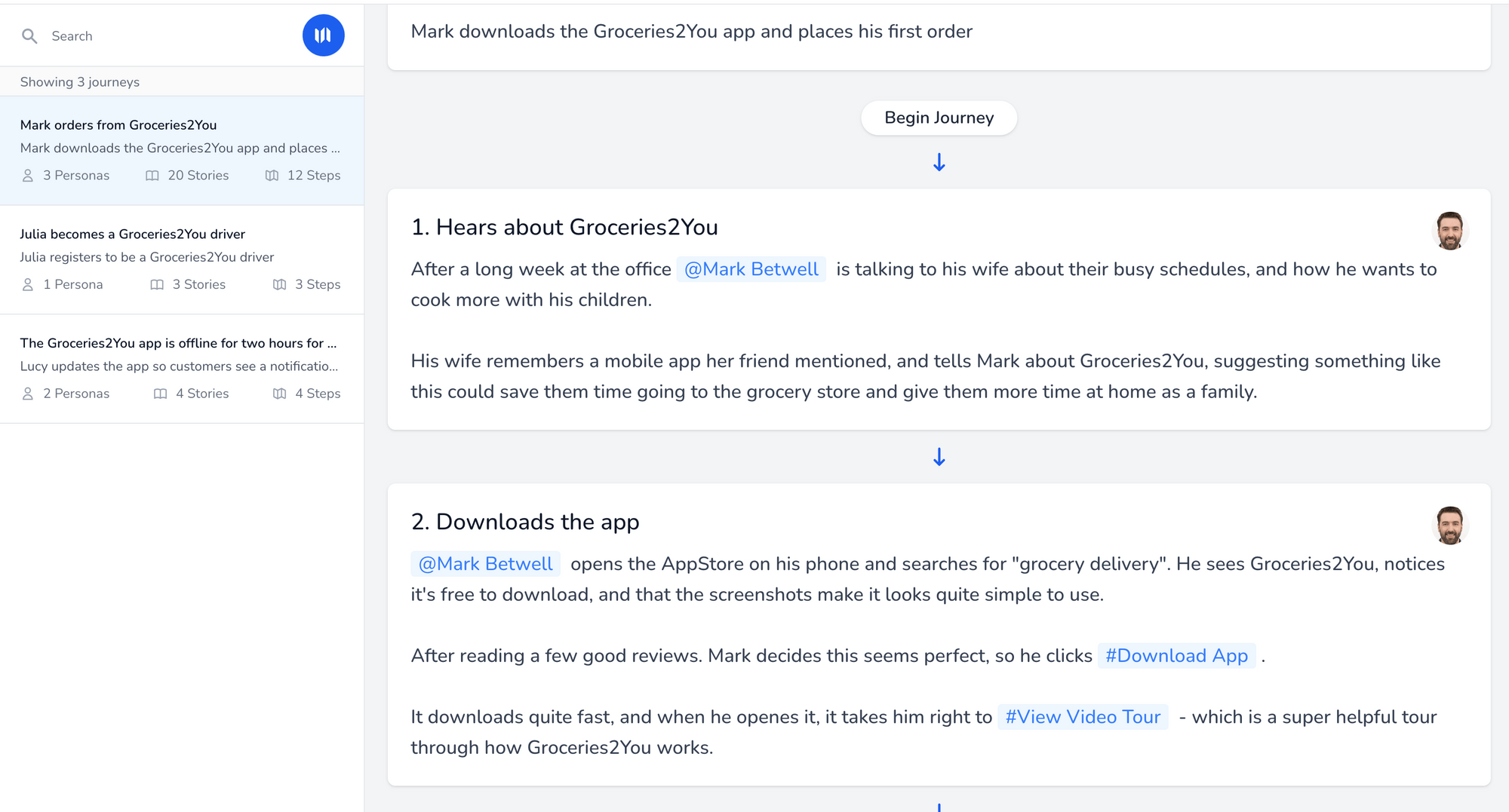 Userdoc Create User Journeys