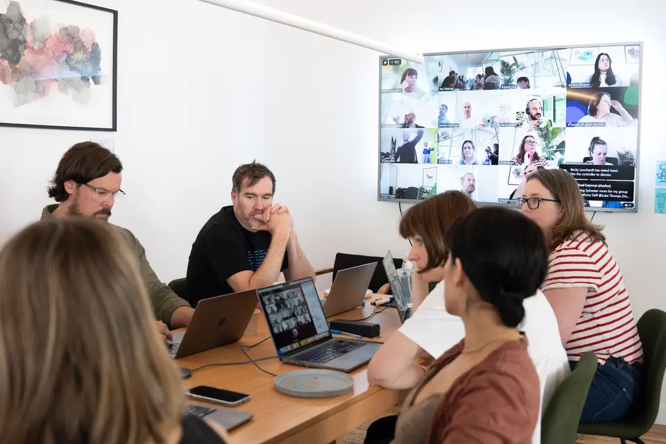 The Portable team deep at work on a project
