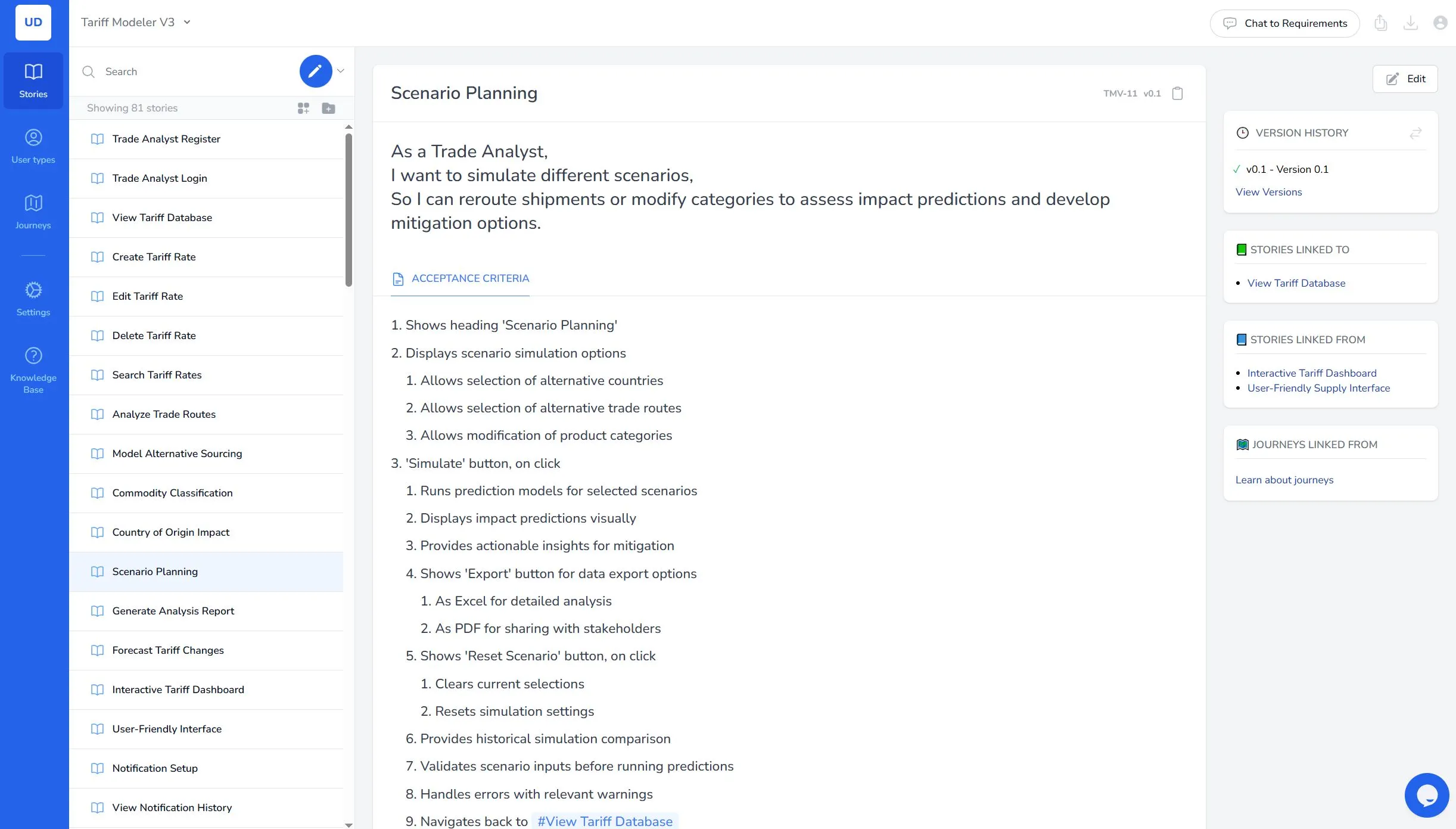 AI-Prototype Build requirements workspace – Userdoc generating structured software requirements